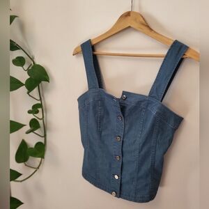 White House Black Market Denim Shirt